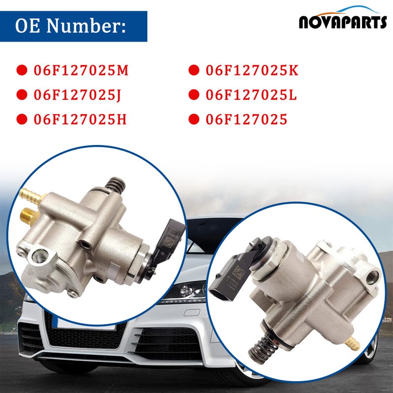 NOVAPARTS مضخة وقود عالية الضغط NOVAPARTS 06F127025L لأودي A4 كواترو 2005-2009 A3 2006-2008 TT 2008-2015 فولكس فاجن جيتا 2006-2008 باسات 2006-2008 إيوس GTI جولف R 2.0T 06F127025H 06F127025J HPP0004 - Image 4